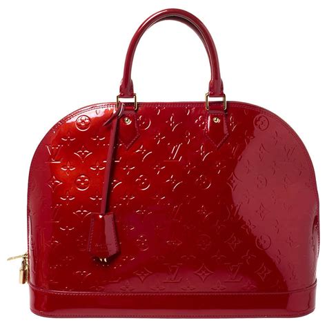 louis vuitton red alma bag price